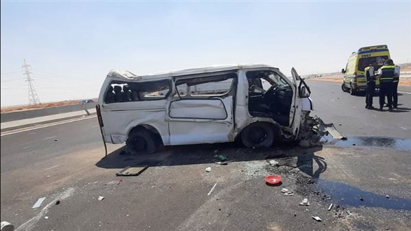 حادث الطريق الصحراوي الغربي بالأقصر 