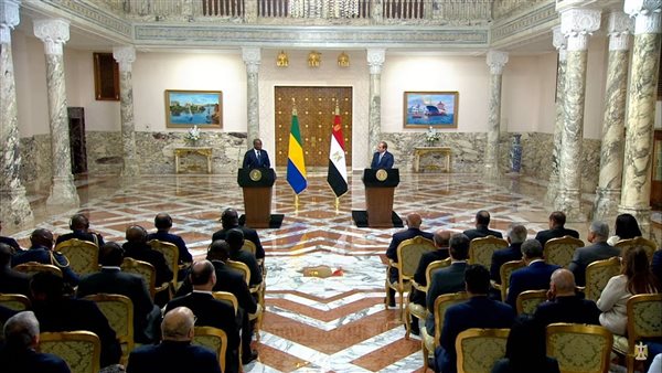 الرئيس السيسي لنظيره الجابوني