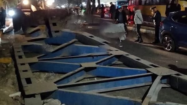  سقوط مقياس حديدي بنفق إمبابة