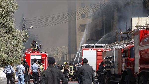 حريق مستشفي العباسية اليوم 