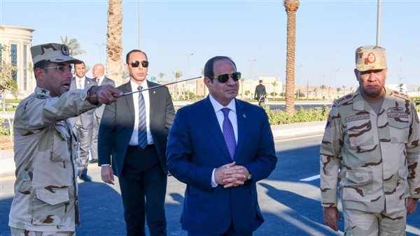 زيارة الرئيس السيسي للأكاديمية العسكرية 