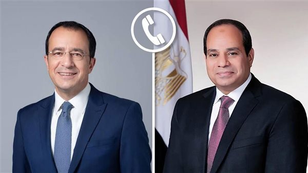 الرئيس عبد الفتاح السيسي، رئيس الجمهورية، ونظيره القبرصي