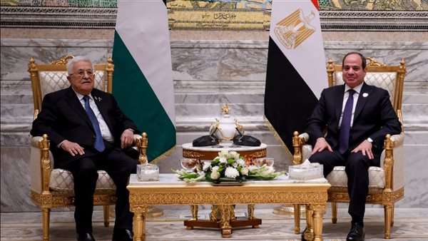 الرئيس السيسي ونظيره الفلسطيني