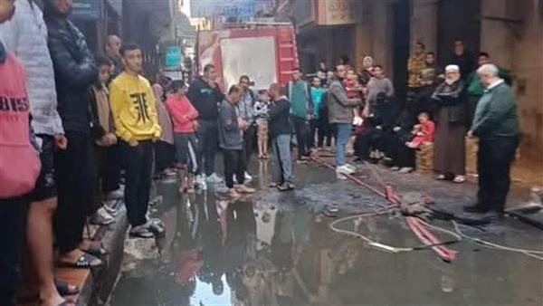 حريق مصنع الشمع شبرا الخيمه