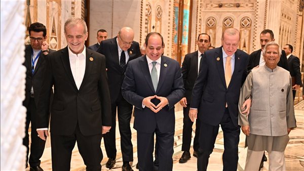الرئيس عبدالفتاح السيسي، رفقة رؤساء دول الثماني النامية
