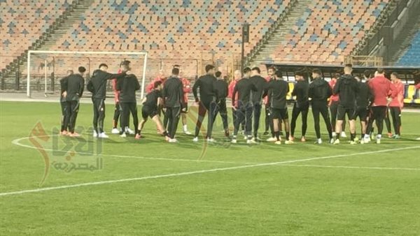مران الأهلي استعدادا لمواجهة شباب بلوزداد