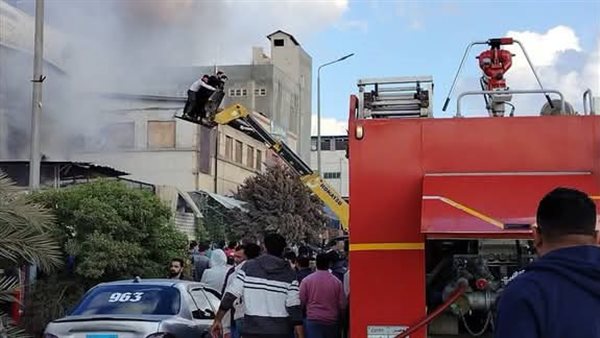 حريق المدينة الصناعية بأكتوبر اليوم