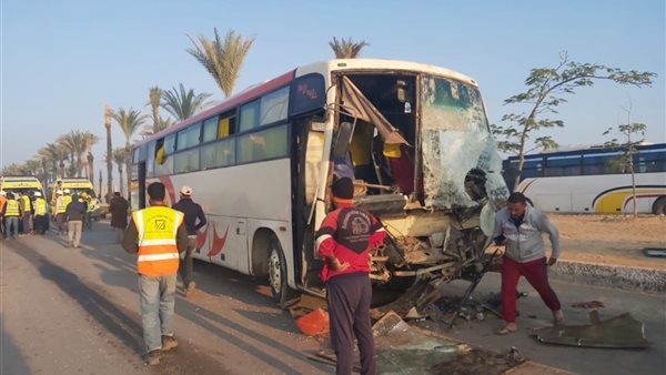 حادث أتوبيس مطروح اليوم 