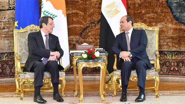 الرئيس عبد الفتاح السيسي ونظيره القبرصي 