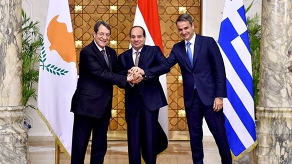  القمة العاشرة الثلاثية بين مصر وقبرص واليونان