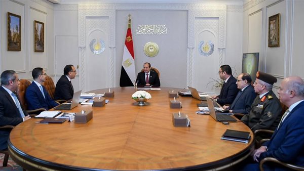 الرئيس السيسي خلال اجتماع اليوم