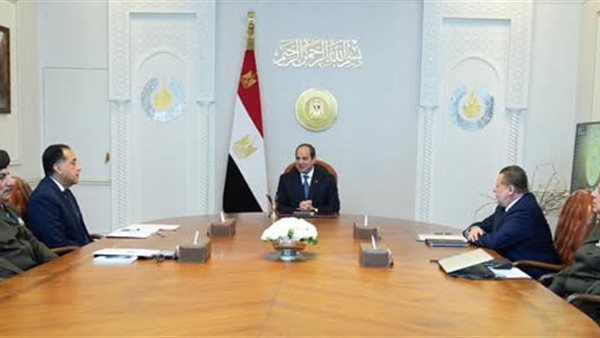 الرئيس عبد الفتاح السيسي رئيس الجمهورية خلال الاجتماع