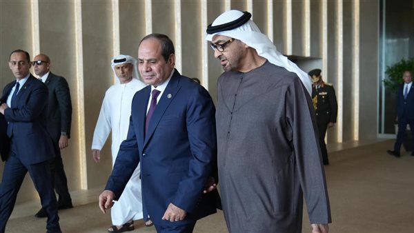 الرئيس السيسي وبن زايد 