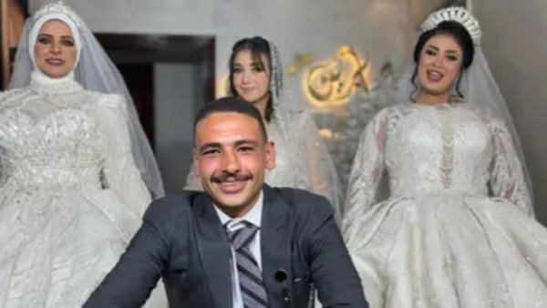 شاب يتزوج 3 فتيات في ليلة واحدة بالفيوم