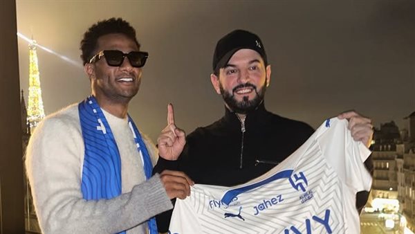  محمد رمضان ينشر صور جديدة برفقة رئيس نادي الهلال السعودي