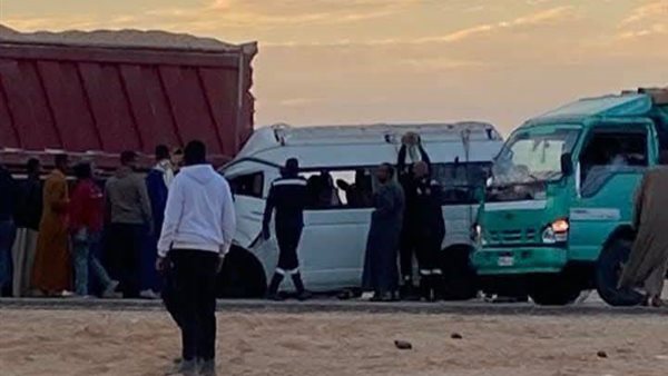 حادث الطريق الصحراوي بأسوان