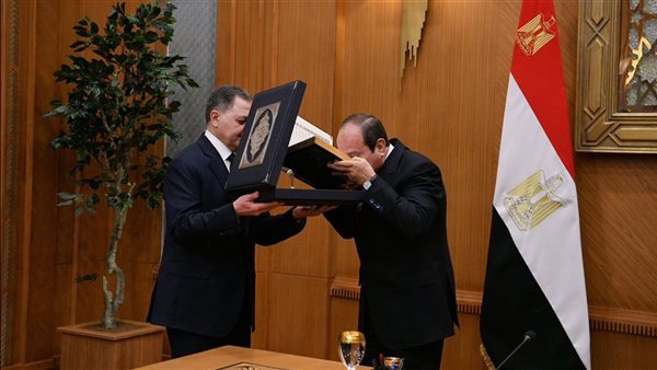 الرئيس السيسي خلال احتفالية عيد الشرطة 2025