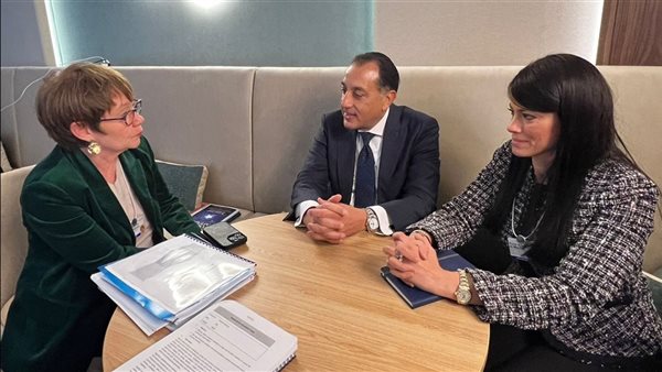 الدكتور مصطفى مدبولي ورئيسة البنك الأوروبي 
