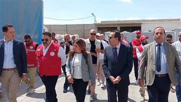 زيارة سفيرة أمريكا بالقاهرة لمعبر رفح