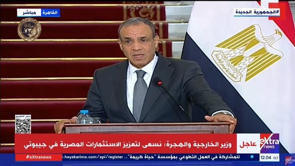 الدكتور بدر عبد العاطي، وزير الخارجية