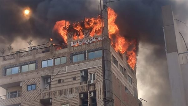 حريق فندق اسوان