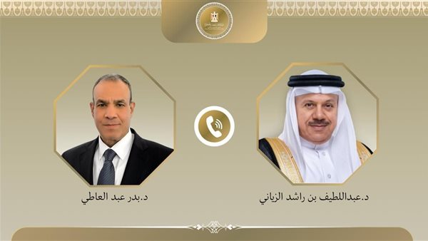الدكتور بدر عبد العاطي، وزير الخارجية، ونظيره البحريني