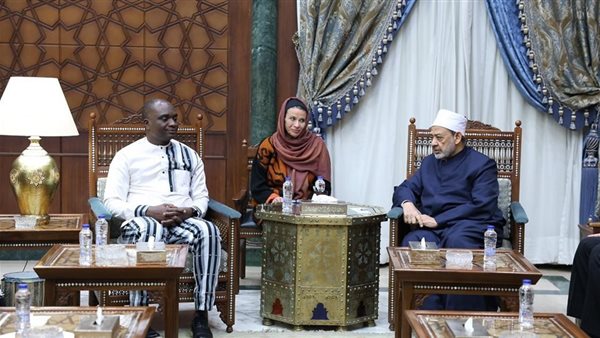 لقاء شيخ الأزهر مع وزير الأمن البوركيني