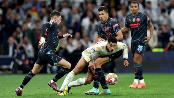 مباراة مانشستر سيتي وريال مدريد