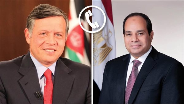 الرئيس السيسي وملك الأردن 