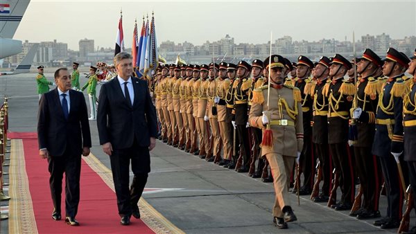الدكتور مصطفى مدبولي، رئيس مجلس الوزراء، ونظيره الكرواتي