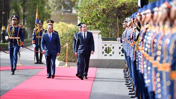 الرئيس السيسي خلال استقبال مع نظيره القبرصي - أرشيفية