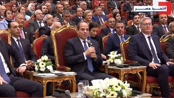 الرئيس عبد الفتاح السيسي خلال افتتاح مؤتمر ومعرض إيجيبس 