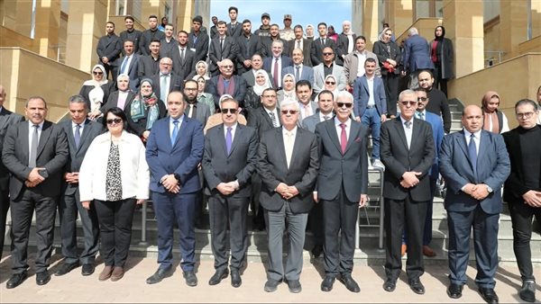 زيارة وزير التعليم العالي إلى جامعة المنوفية الأهلية