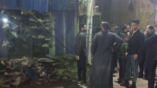 حادث انهيار عقار كفر الزيات اليوم