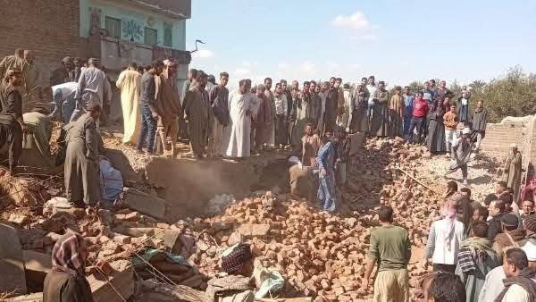 حادث عقار أسيوط اليوم