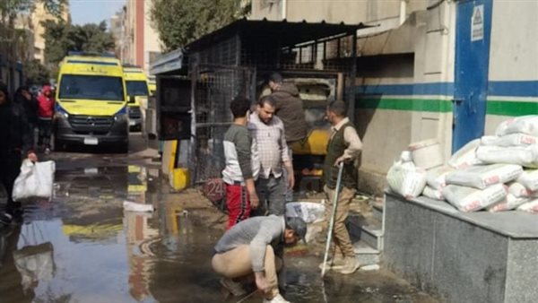 حريق مستشفى التداوي بالأميرية اليوم