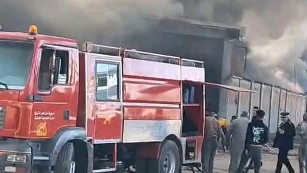 حريق المنطقة الصناعية ببلطيم