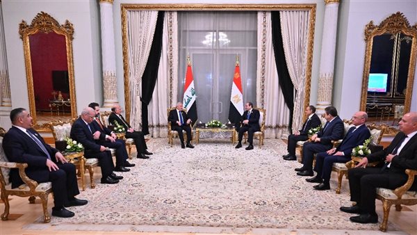 لقاء الرئيس السيسي ونظيره العراقي 