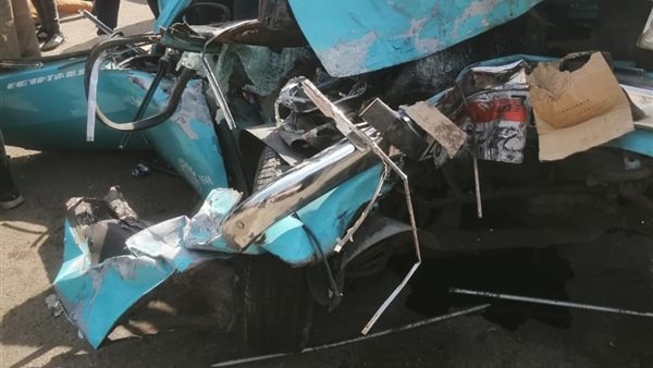 حادث تصادم سيارتي نقل وملاكي