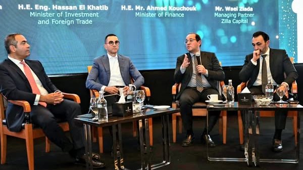 أحمد كجوك وزير المالية خلال الجلسة النقاشية