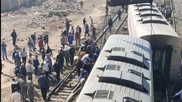 حادث قطار طنطا اليوم