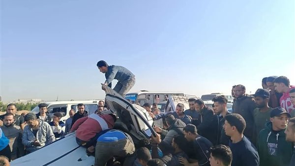 حادث طريق شبين الكوم اليوم