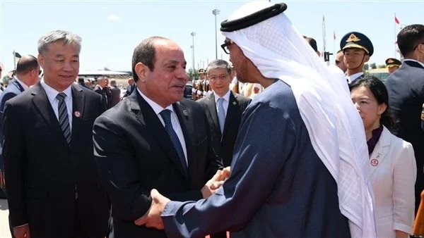 الرئيس عبد الفتاح السيسي، رئيس الجمهورية، ومحمد بن زايد