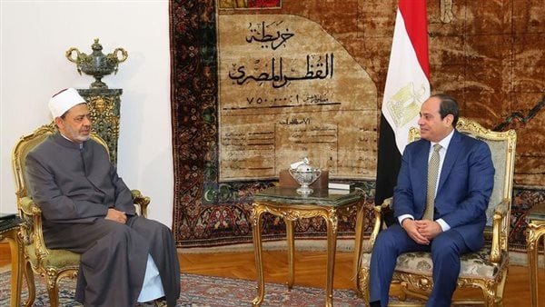 الرئيس السيسي وشيخ الأزهر 