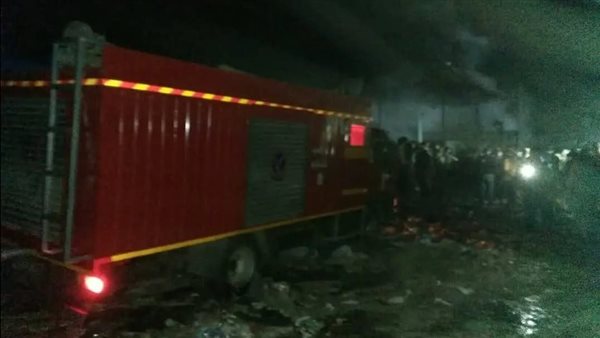 حريق قطور اليوم