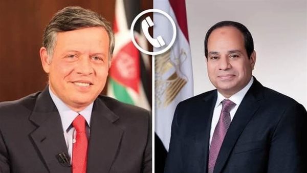 الرئيس السيسي وعاهل الأردن