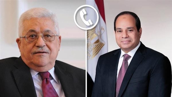 الرئيس السيسي ونظيره الفلسطيني
