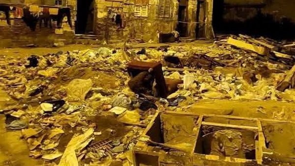 حادث عقار الإسكندرية المنهار اليوم