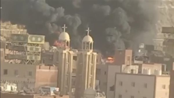 حريق بمنشأة ناصر اليوم