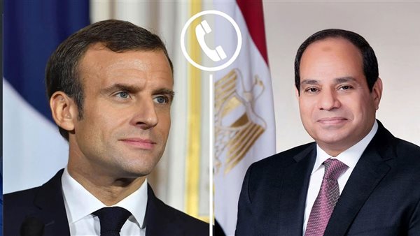 الرئيس عبد الفتاح السيسي، رئيس الجمهورية، ونظيره الفرنسي